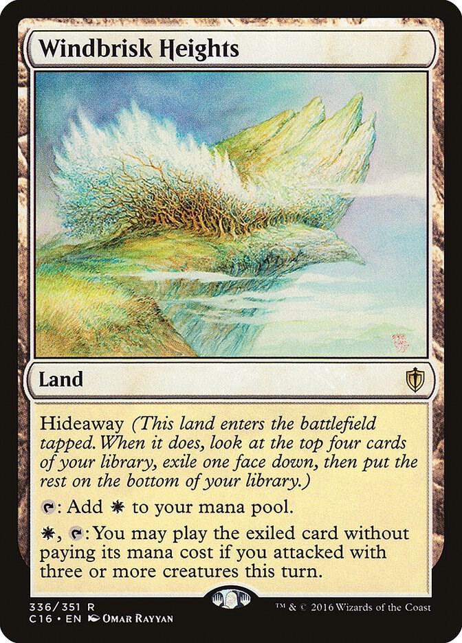 Windbrisk Heights 336 card from Commander 2016