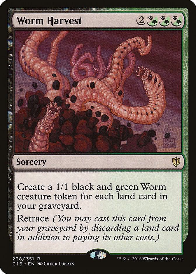 Worm Harvest 238 card from Commander 2016