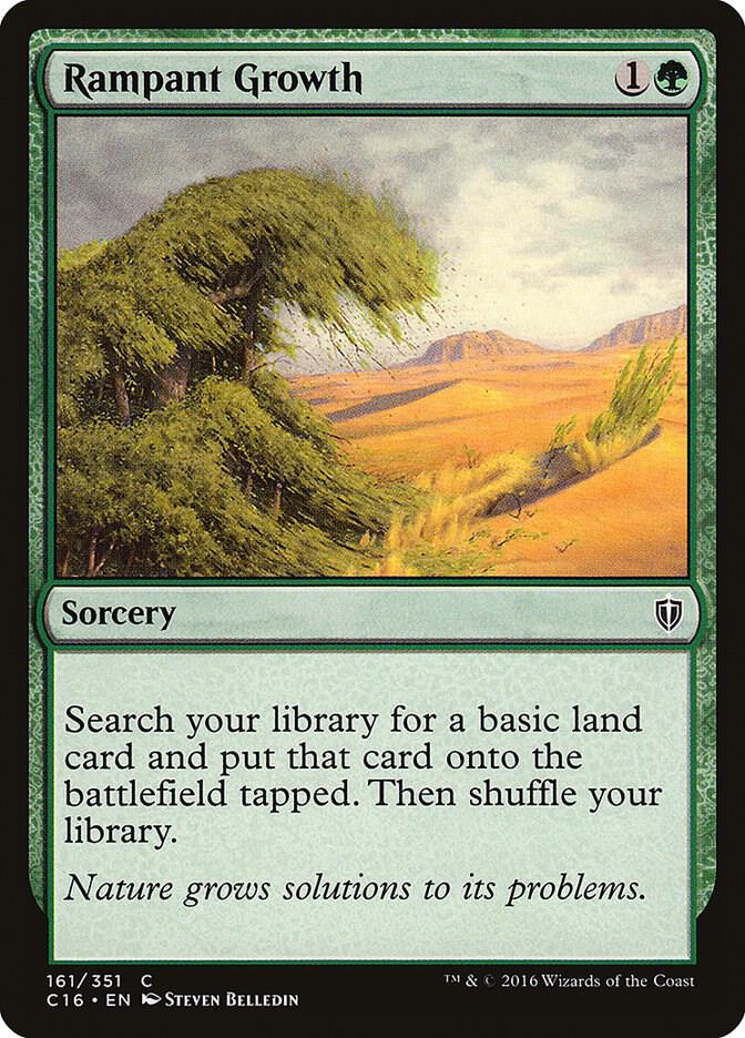 Rampant Growth 161 card from Commander 2016