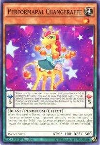 Performapal Changeraffe INOV-EN005 card from Invasion: Vengeance