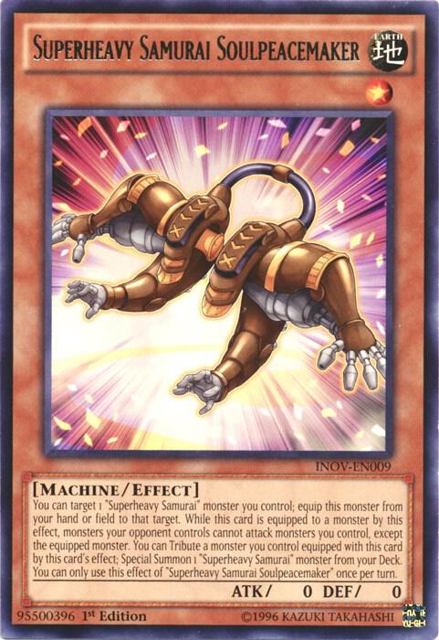 Superheavy Samurai Soulpeacemaker INOV-EN009 card from Invasion: Vengeance