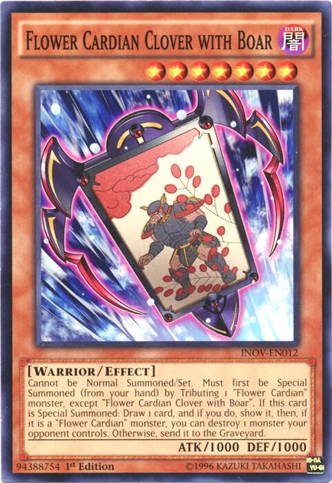 Flower Cardian Clover with Boar INOV-EN012 card from Invasion: Vengeance