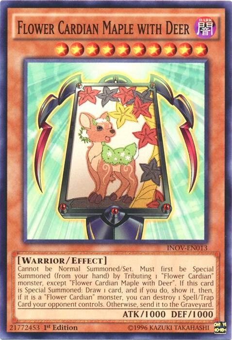 Flower Cardian Maple with Deer INOV-EN013 card from Invasion: Vengeance