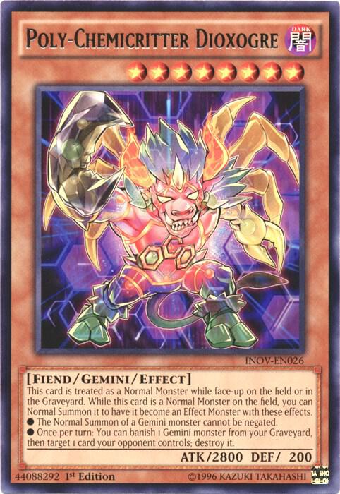 Poly-Chemicritter Dioxogre INOV-EN026 card from Invasion: Vengeance