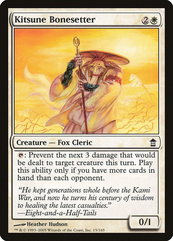 Kitsune Bonesetter 15 card from Saviors of Kamigawa
