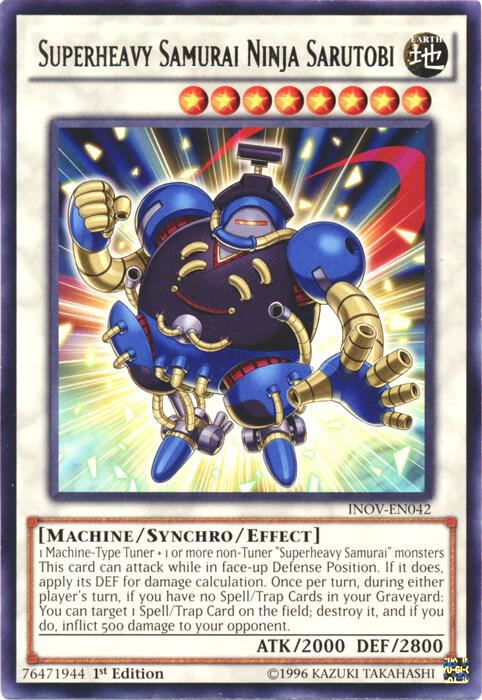 Superheavy Samurai Ninja Sarutobi INOV-EN042 card from Invasion: Vengeance