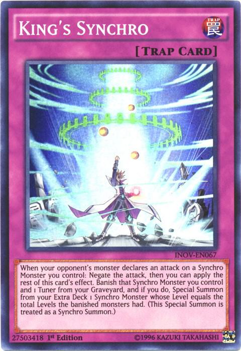 King's Synchro INOV-EN067 card from Invasion: Vengeance