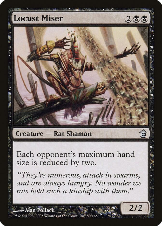 Locust Miser 80 card from Saviors of Kamigawa