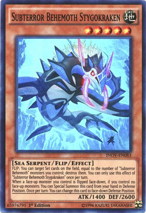 Subterror Behemoth Stygokraken INOV-EN083 card from Invasion: Vengeance