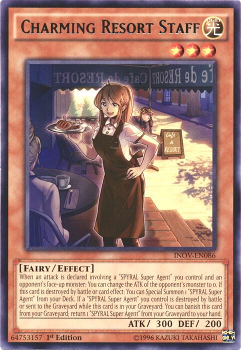 Charming Resort Staff INOV-EN086 card from Invasion: Vengeance