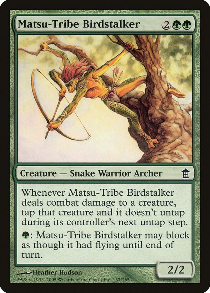 Matsu-Tribe Birdstalker 137 card from Saviors of Kamigawa