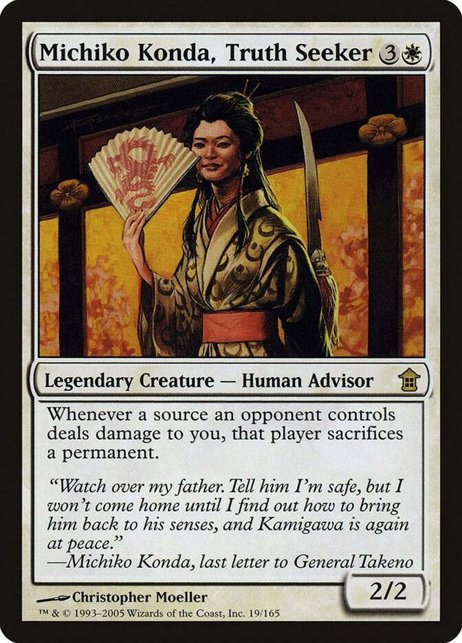 Michiko Konda, Truth Seeker 19 card from Saviors of Kamigawa