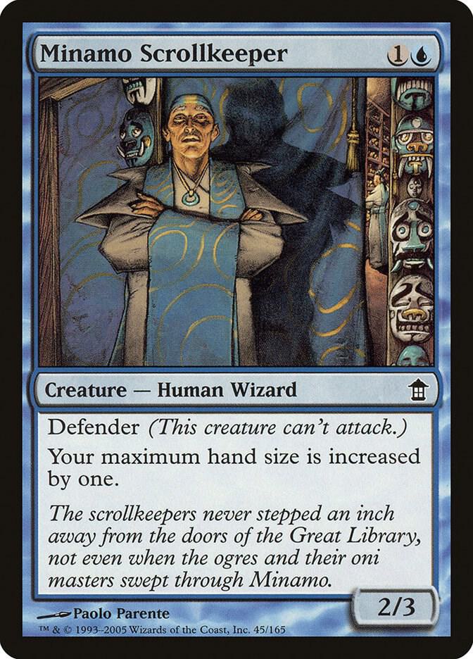Minamo Scrollkeeper 45 card from Saviors of Kamigawa