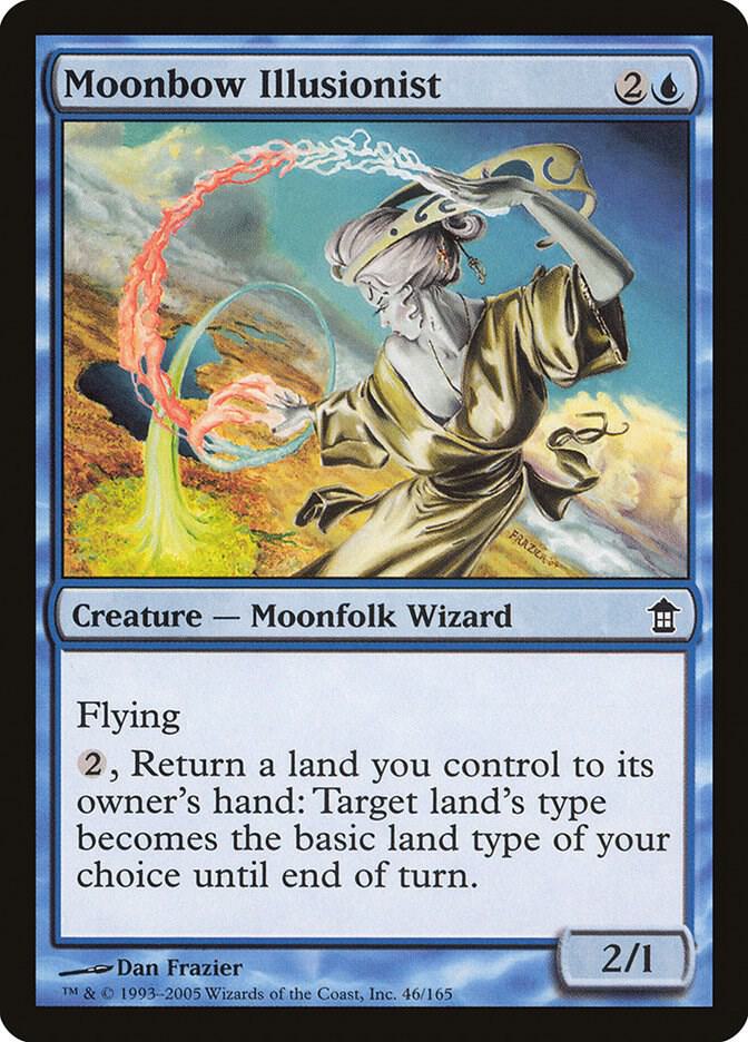 Moonbow Illusionist 46 card from Saviors of Kamigawa