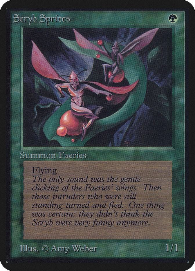 Scryb Sprites card from Alpha Edition