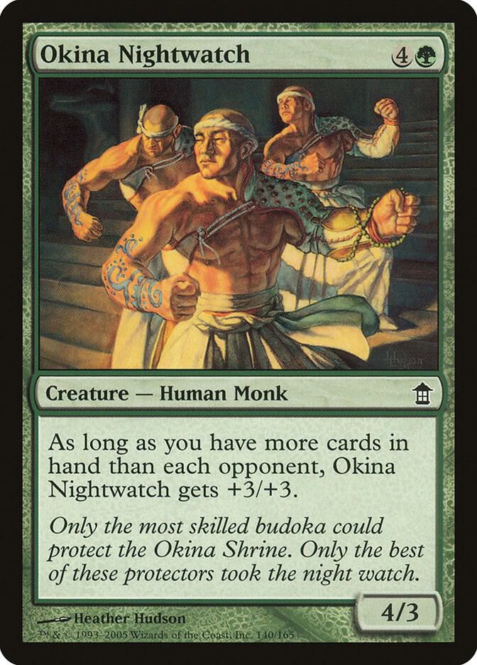 Okina Nightwatch 140 card from Saviors of Kamigawa