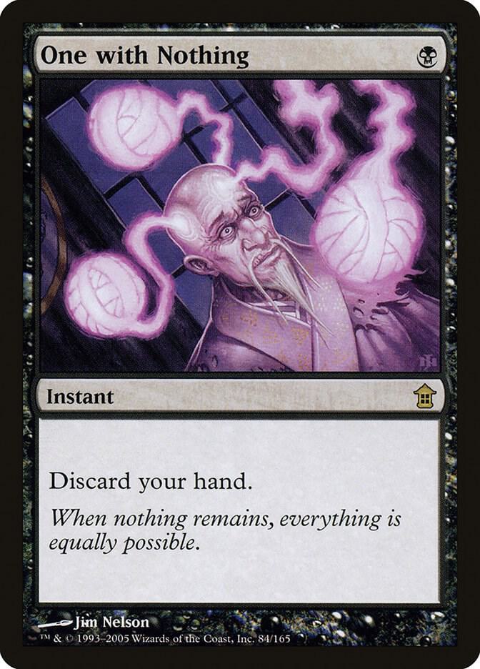 One with Nothing 84 card from Saviors of Kamigawa