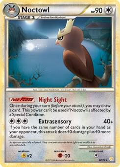 Noctowl - 8/123 (HeartGold & SoulSilver) 008/123 card from Deck Exclusives