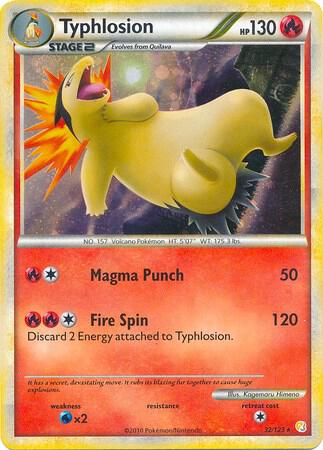Typhlosion - 32/123 (Cosmos Holo) 032/123 card from Deck Exclusives