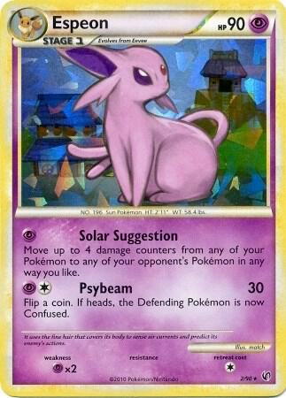 Espeon - 2/90 (HGSS Undaunted - Cracked Ice Holo) 002/090 card from Deck Exclusives