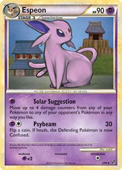Espeon - 2/90 (HGSS Undaunted) 002/090 card from Deck Exclusives