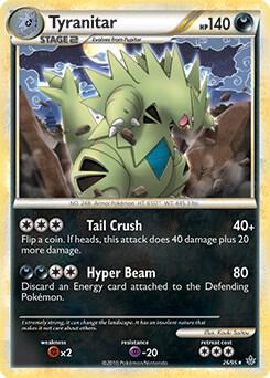 Tyranitar - 26/95 (HGSS Unleashed) 026/095 card from Deck Exclusives