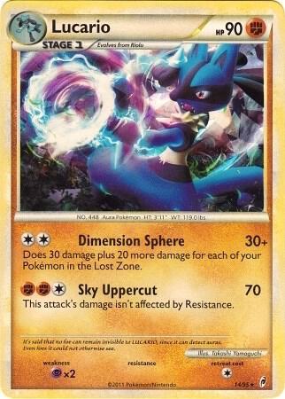 Lucario - 14/95 (Cracked Ice Holo) 014/095 card from Deck Exclusives