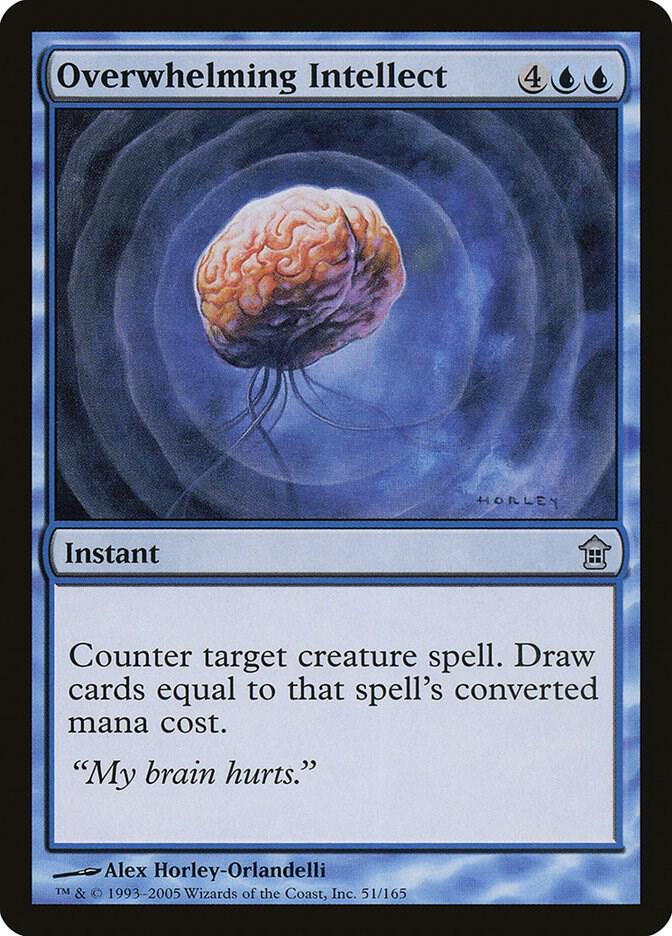Overwhelming Intellect 51 card from Saviors of Kamigawa