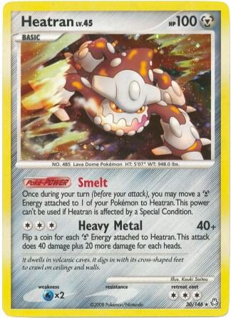 Heatran - 30/146 (DP Legends Awakened) 030/146 card from Deck Exclusives