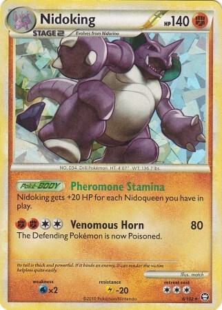 Nidoking - 6/102 (Cracked Ice Holo) 006/102 card from Deck Exclusives