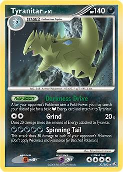 Tyranitar - 30/100 (DP Stormfront) 030/100 card from Deck Exclusives