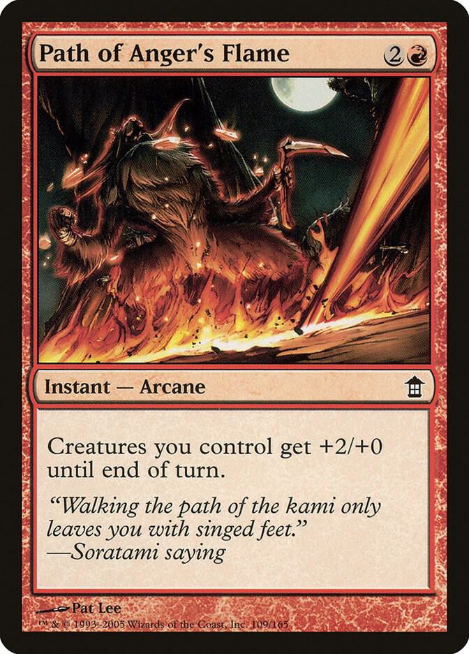 Path of Anger's Flame 109 card from Saviors of Kamigawa