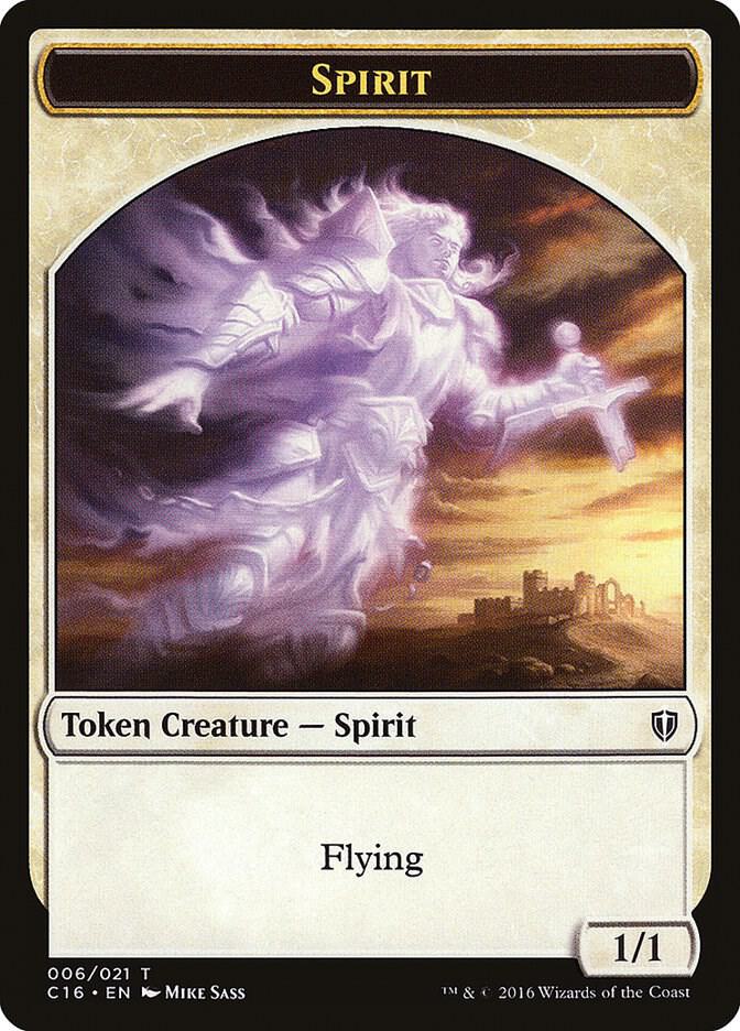 Spirit (006) // Bird Double-Sided Token 6 // 2 card from Commander 2016