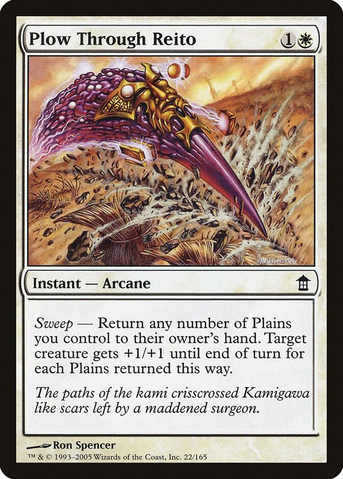 Plow Through Reito 22 card from Saviors of Kamigawa
