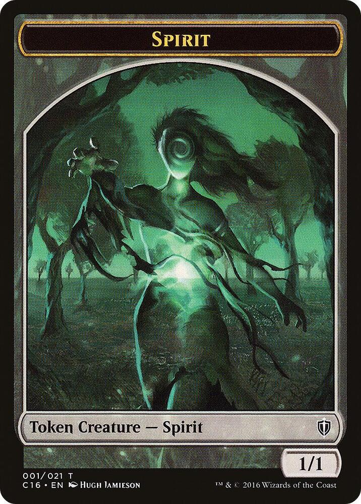 Spirit (001) // Spirit Double-Sided Token 1 // 6 card from Commander 2016