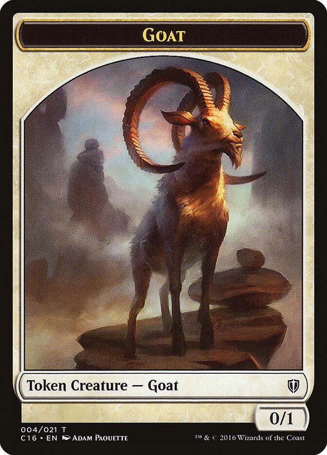Goat // Thopter Double-Sided Token 4 // 9 card from Commander 2016