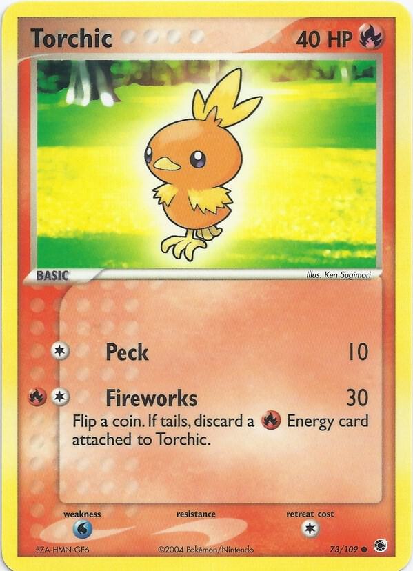 Torchic 73 card from EX Battle Stadium