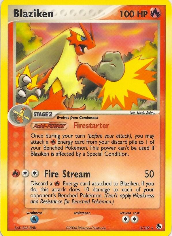 Blaziken 3 card from EX Battle Stadium
