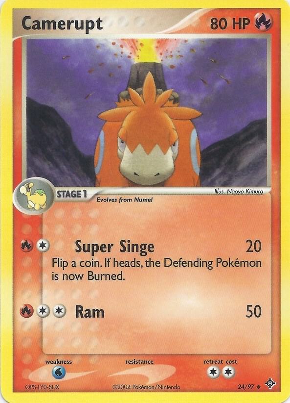 Camerupt 24 card from EX Battle Stadium