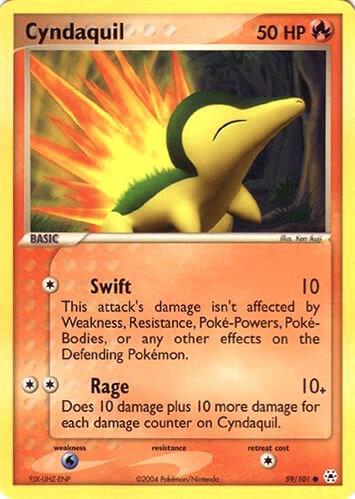 Cyndaquil 59 card from EX Battle Stadium