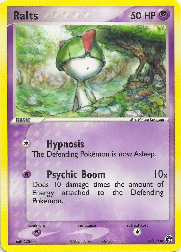 Ralts 74 card from EX Battle Stadium
