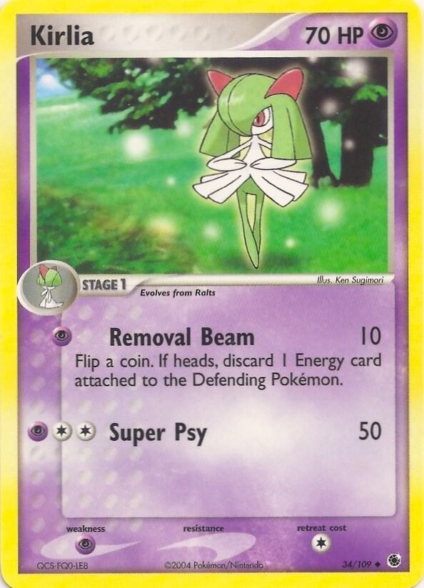 Kirlia 34 card from EX Battle Stadium