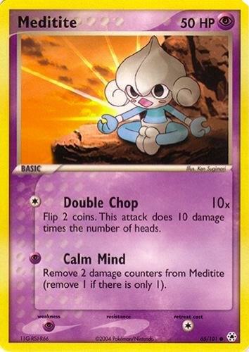 Meditite 65 card from EX Battle Stadium