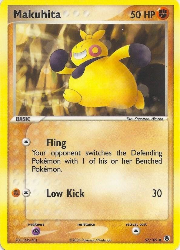 Makuhita 57 card from EX Battle Stadium