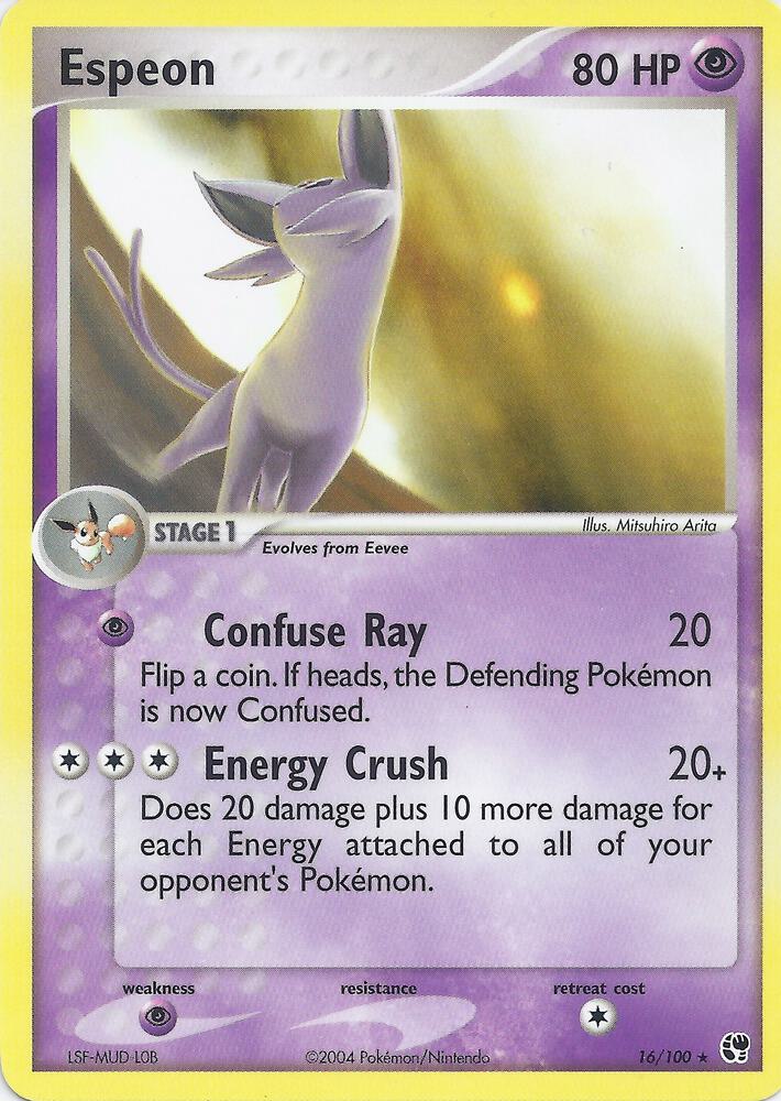 Espeon 16 card from EX Battle Stadium
