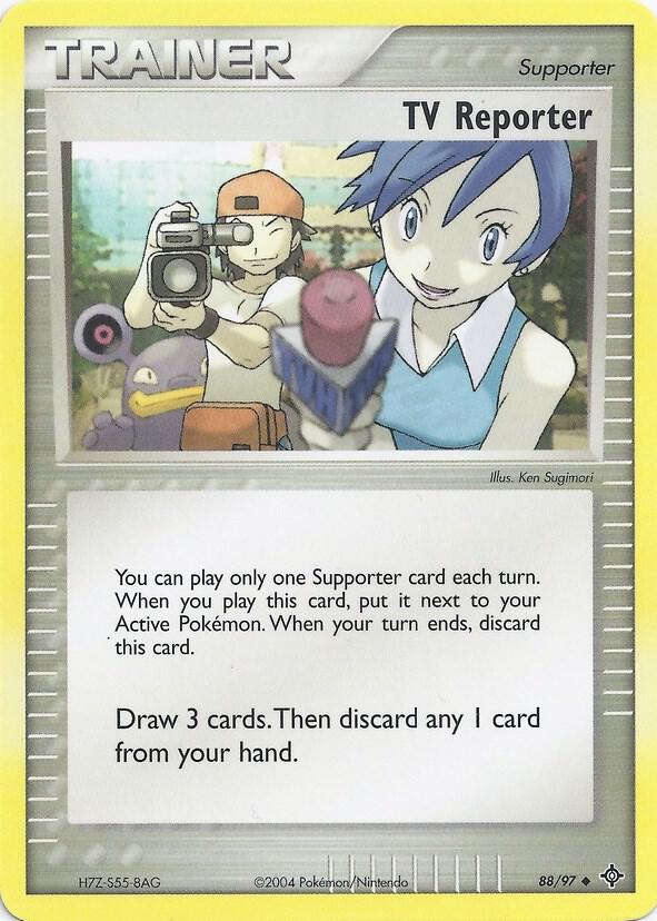 TV Reporter 88 card from EX Battle Stadium