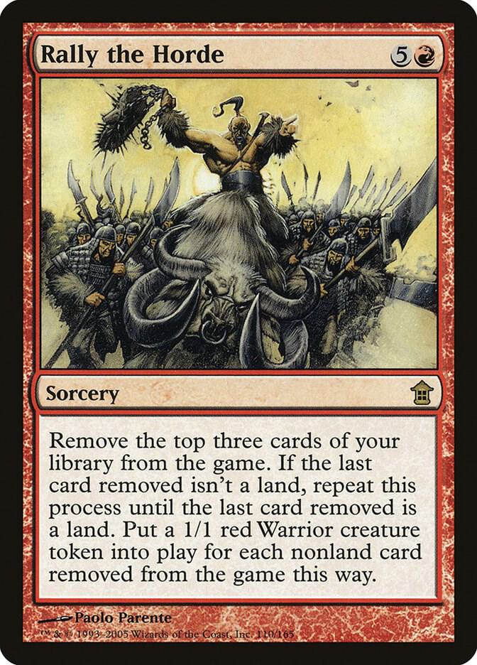 Rally the Horde 110 card from Saviors of Kamigawa