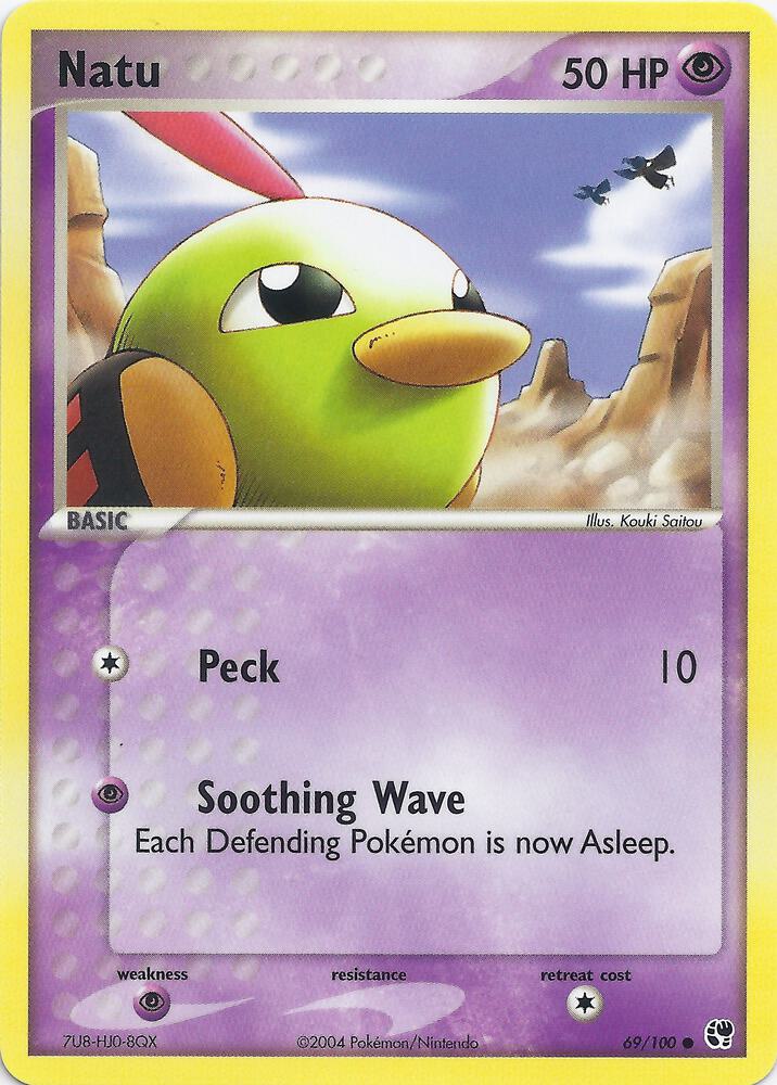 Natu 69 card from EX Battle Stadium
