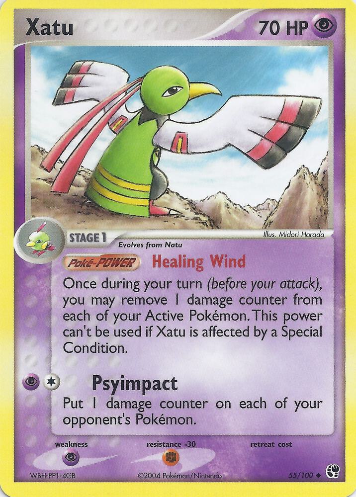 Xatu 55 card from EX Battle Stadium