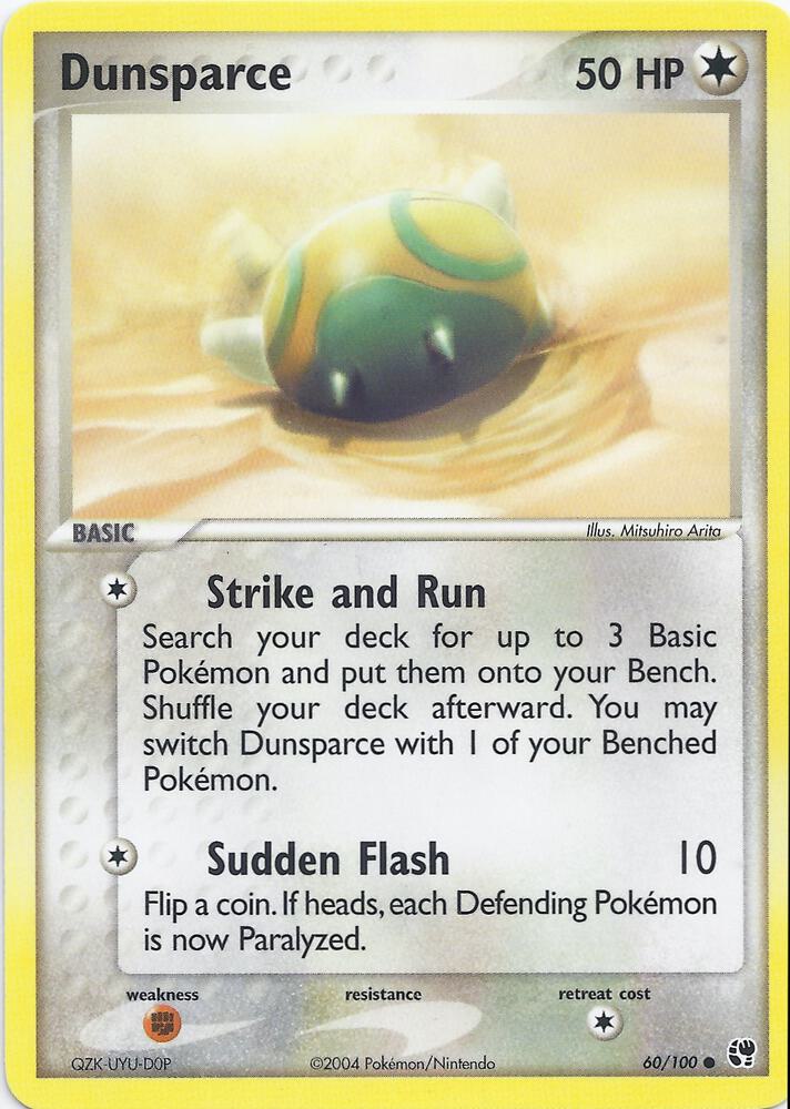 Dunsparce 60 card from EX Battle Stadium